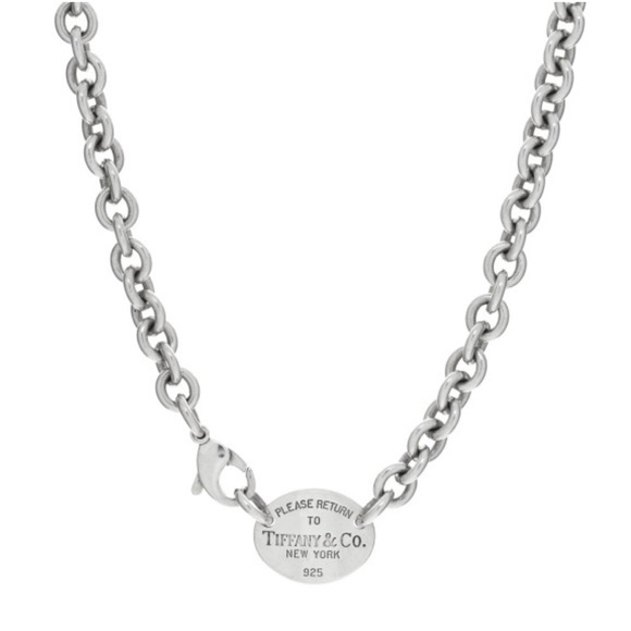 Authenticated Tiffany & Co. Return to Tiffany Oval Tag Necklace Sterling Silver - Picture 3 of 10